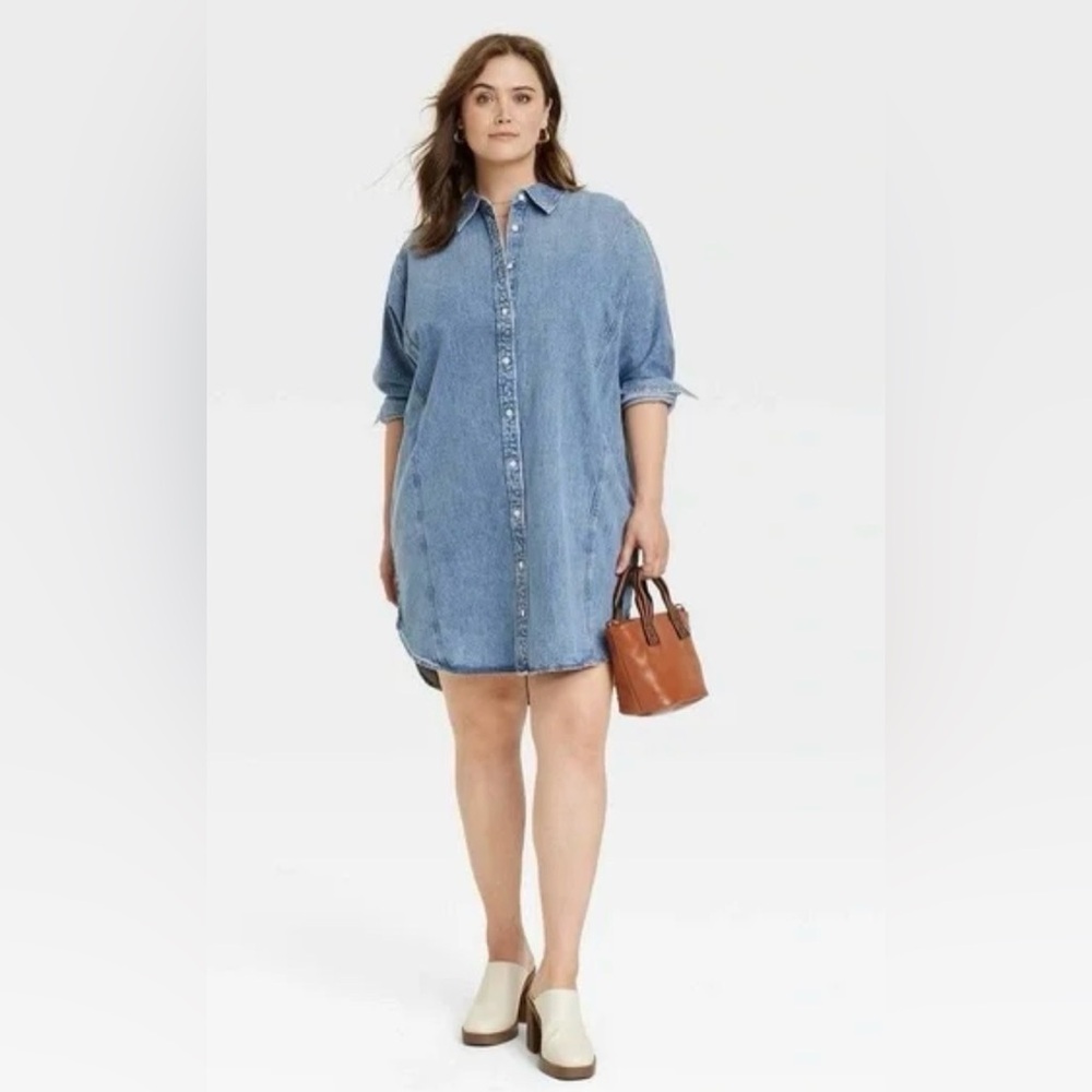 Women's Universal Thread Small Western Shirtdress… - image 2